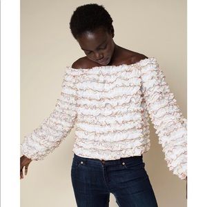 Rachel Antonoff off-the-shoulder ruffle top